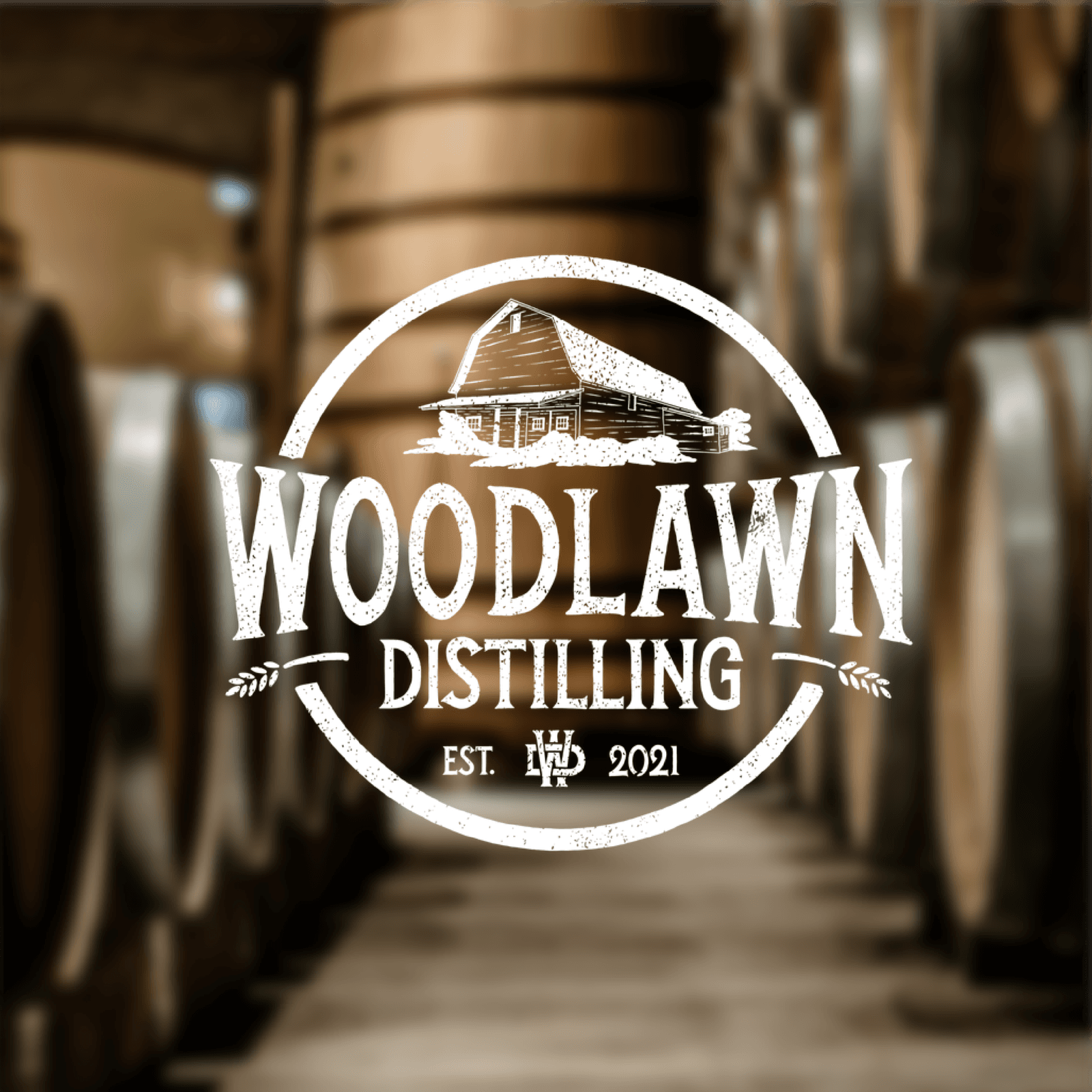 Woodlawn Distilling brand identity