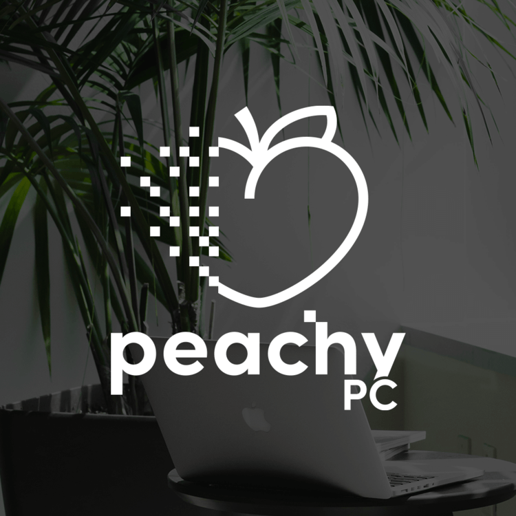 peachy-pc-logo-design